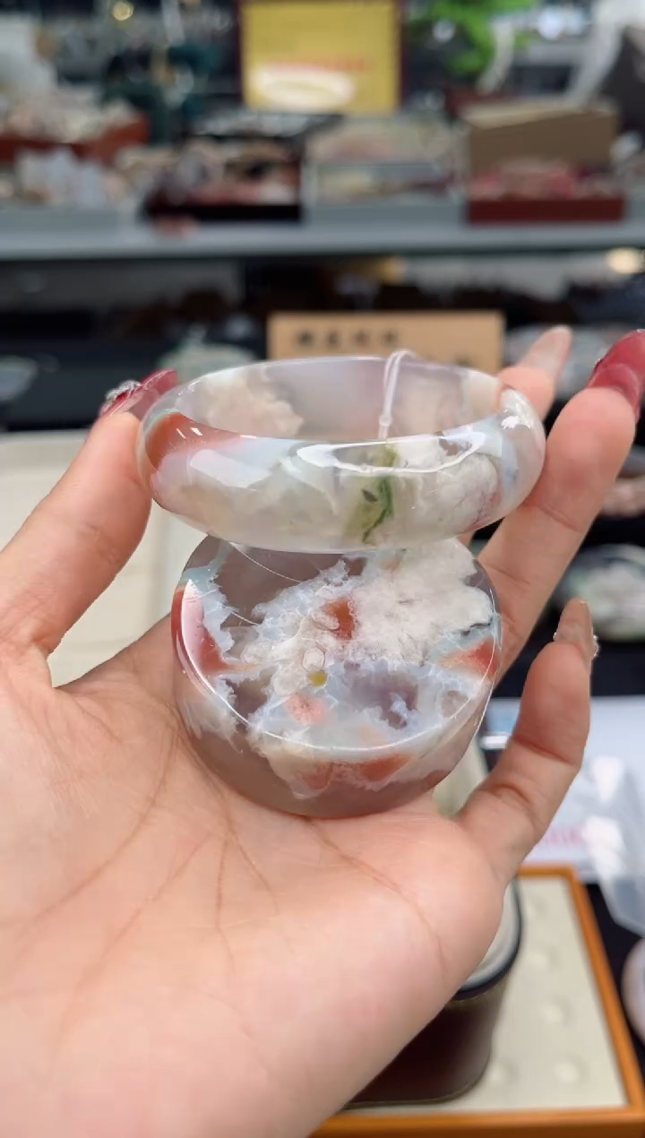 【闪购商品】石英质玉手镯未镶嵌53圈口（赠品镯心）677008