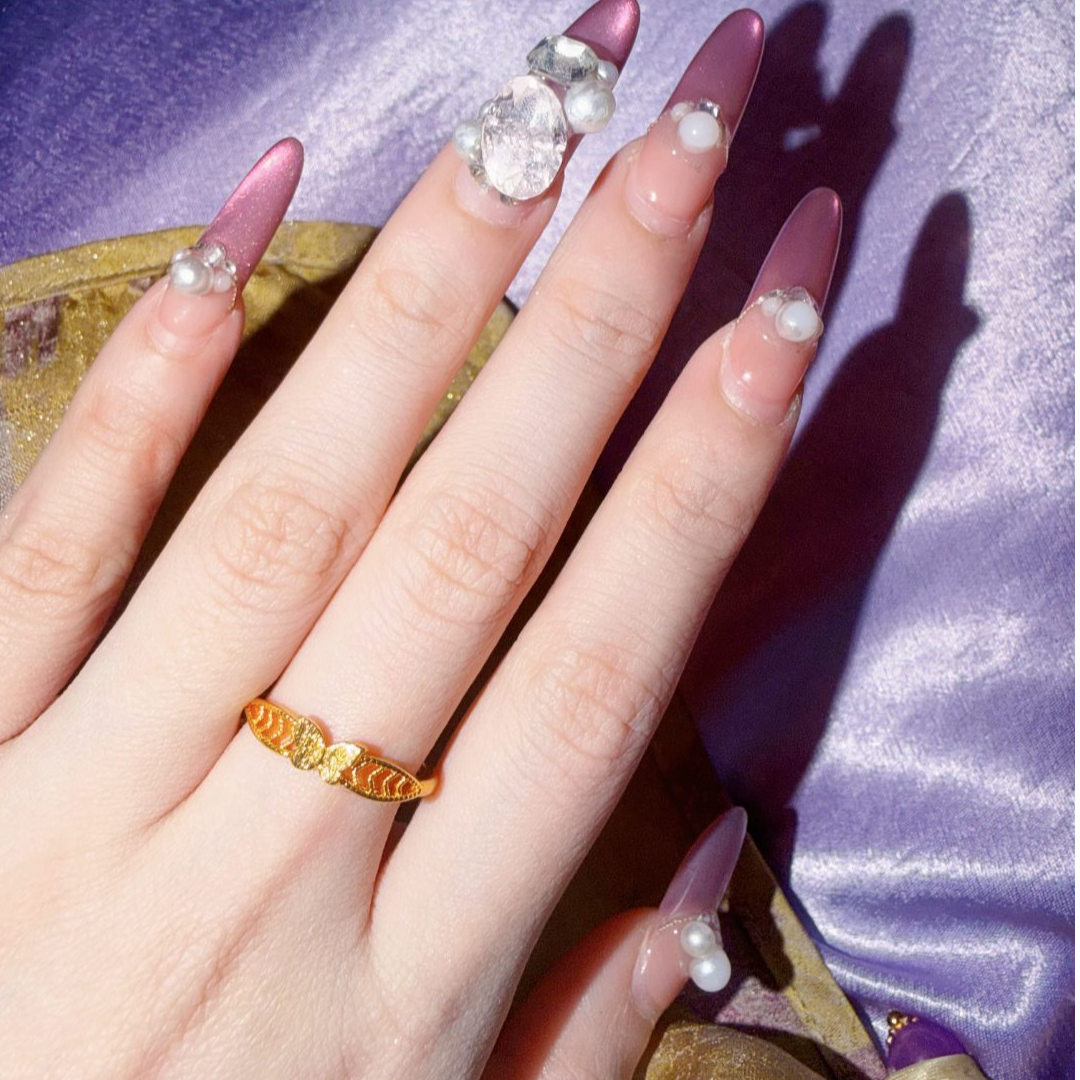 【粉丝专属】花漾蝶舞戒指女款镂空花丝蝴蝶活口指环送圣诞礼物