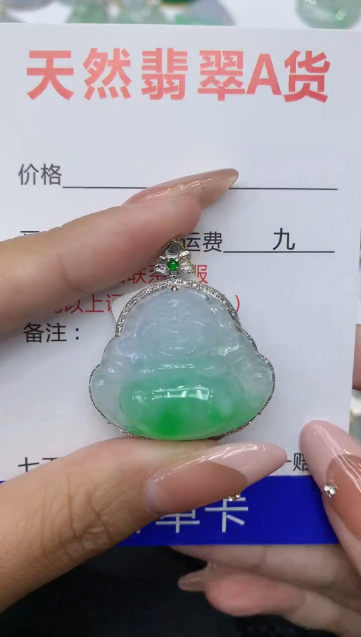 【闪购商品】翡翠颈饰18K金镶嵌111111111