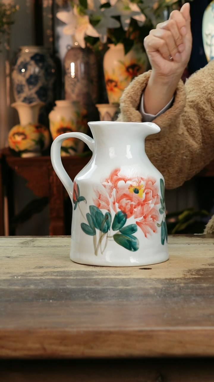 【闪购商品】瓷片景德镇纯手工釉下彩精品花瓶
