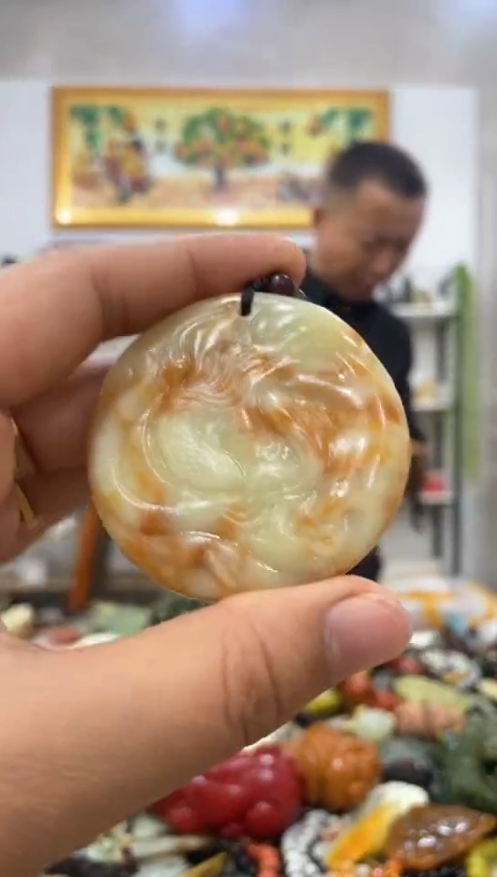 未镶嵌岫玉挂件 