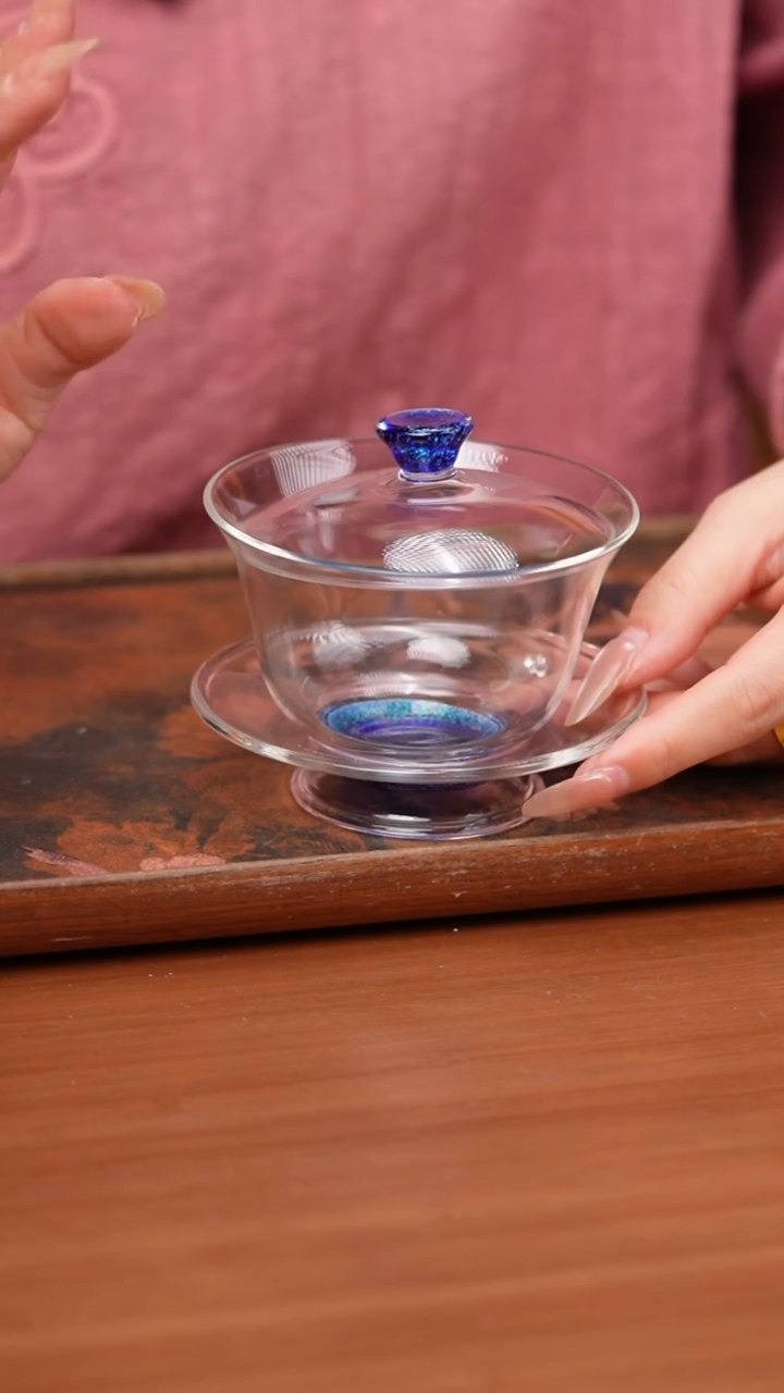 【闪购商品】禾器/星虹盖碗/宝蓝金金标