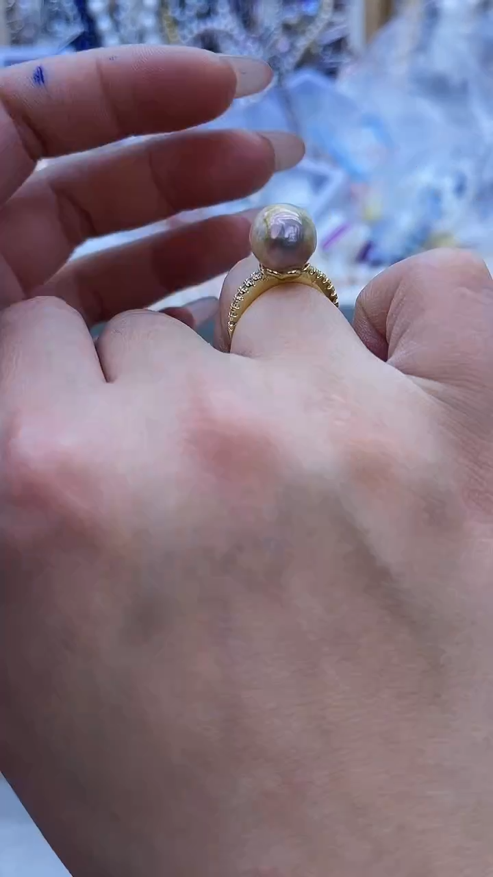 【闪购商品】淡水珍珠戒指未镶嵌18