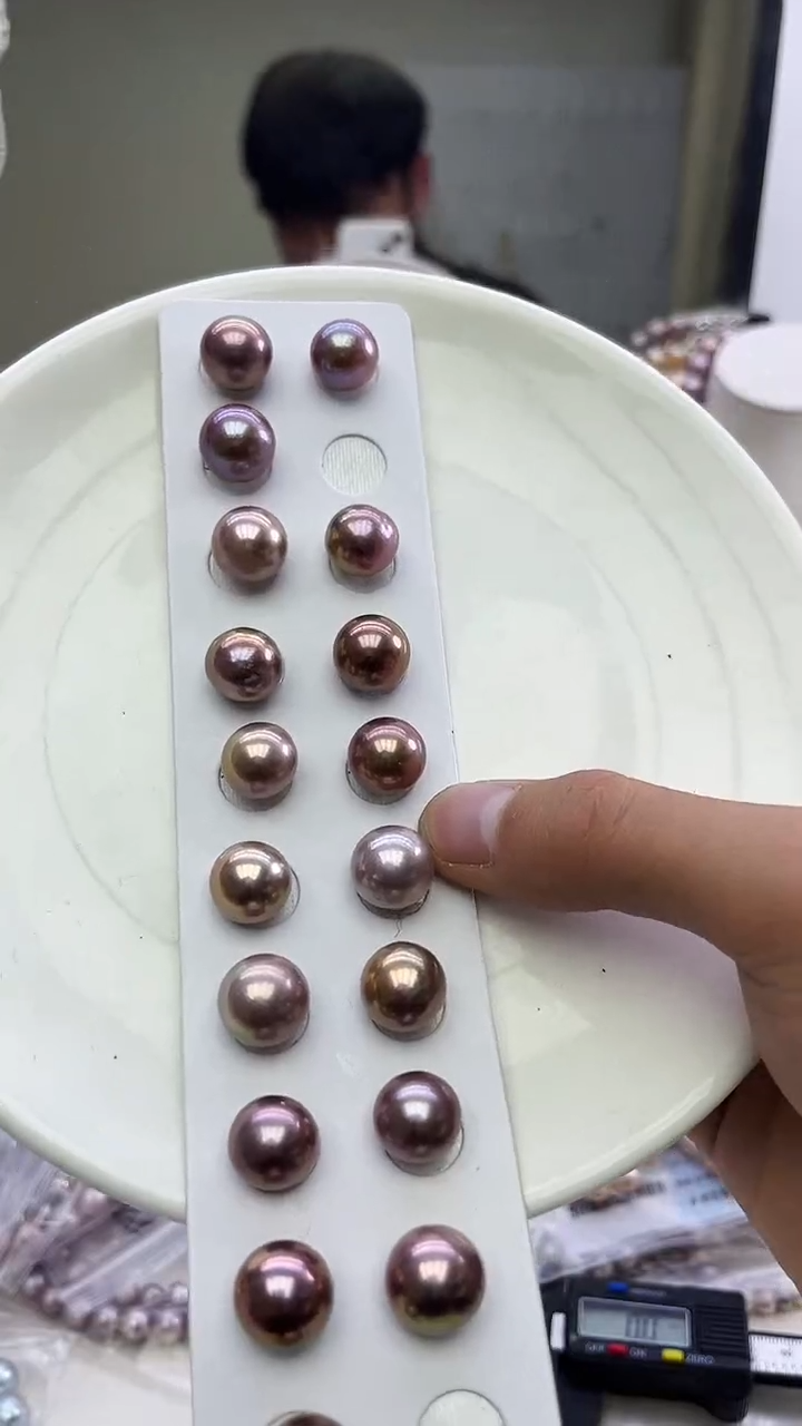 未镶嵌裸珠淡水珍珠紫色系裸珠