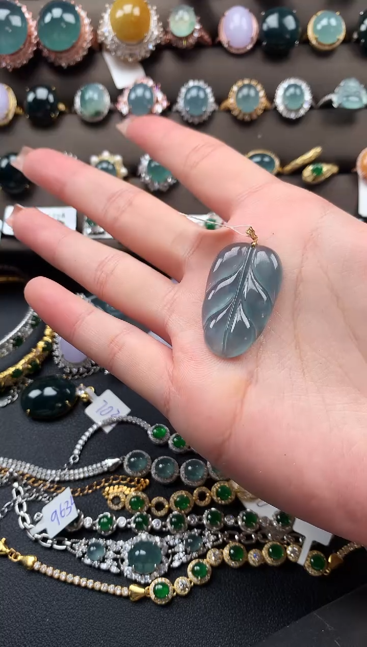 【闪购商品】翡翠戒指银S925镶嵌52141