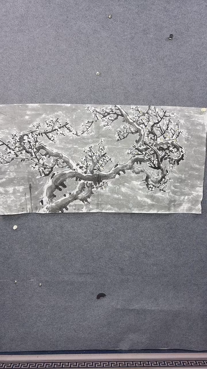 国画136*68吴铁成作品