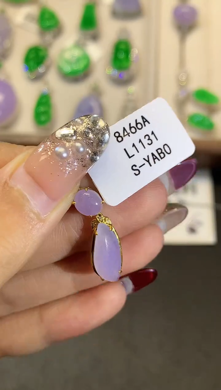 【闪购商品】翡翠18K金镶嵌吊坠(不含链)L1131多样性发其一