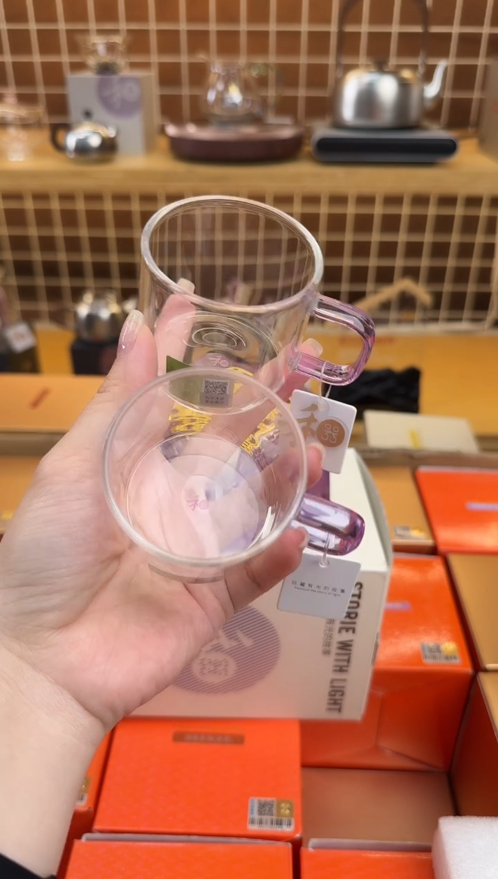 @@禾器晶彩清禾杯浅紫色2只