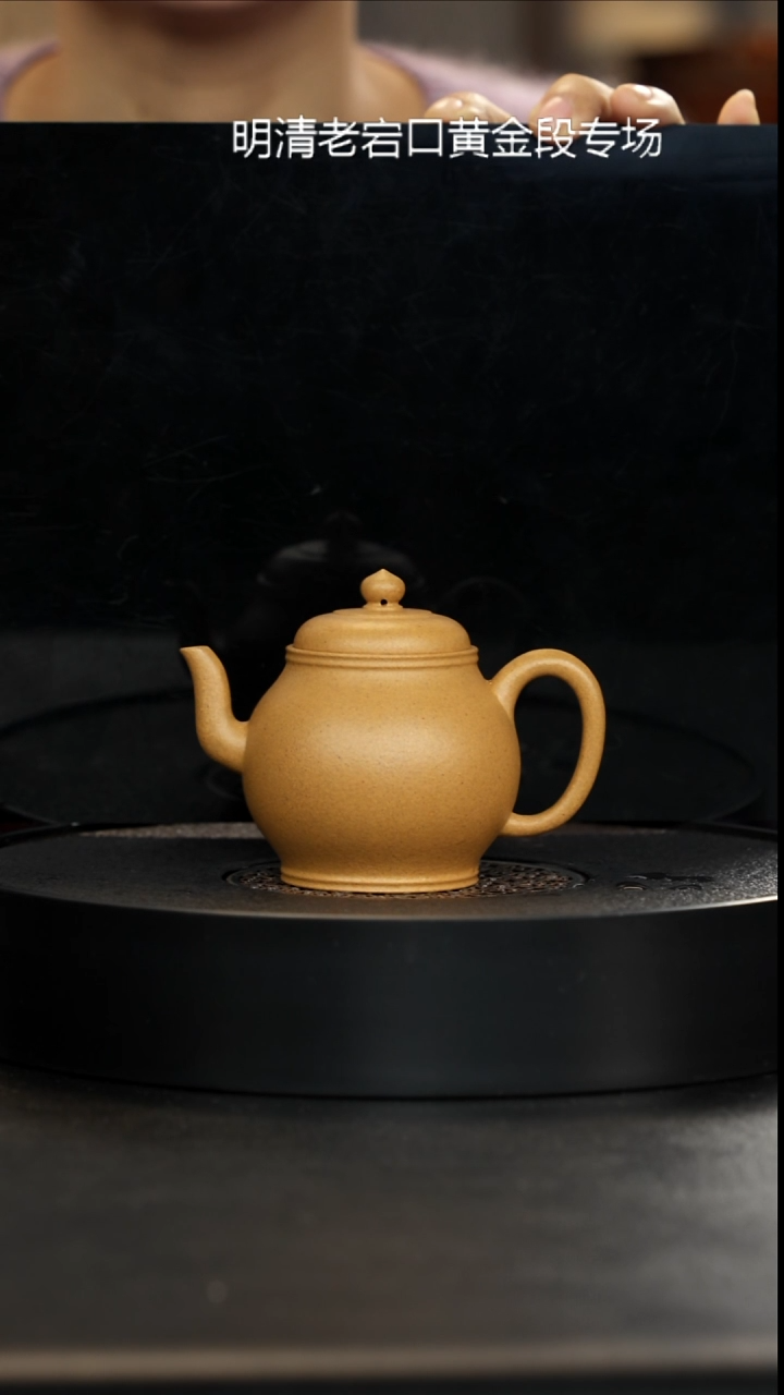茶壶紫砂精挑明清老宕口黄金段宫灯175cc