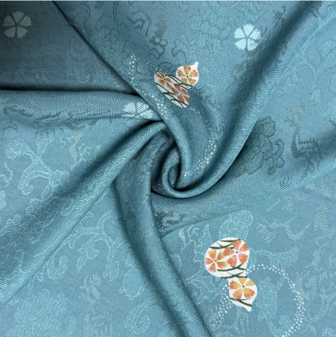 【本木御锦坊】20026定制高品李德喜三经绞罗满分桑蚕丝印花