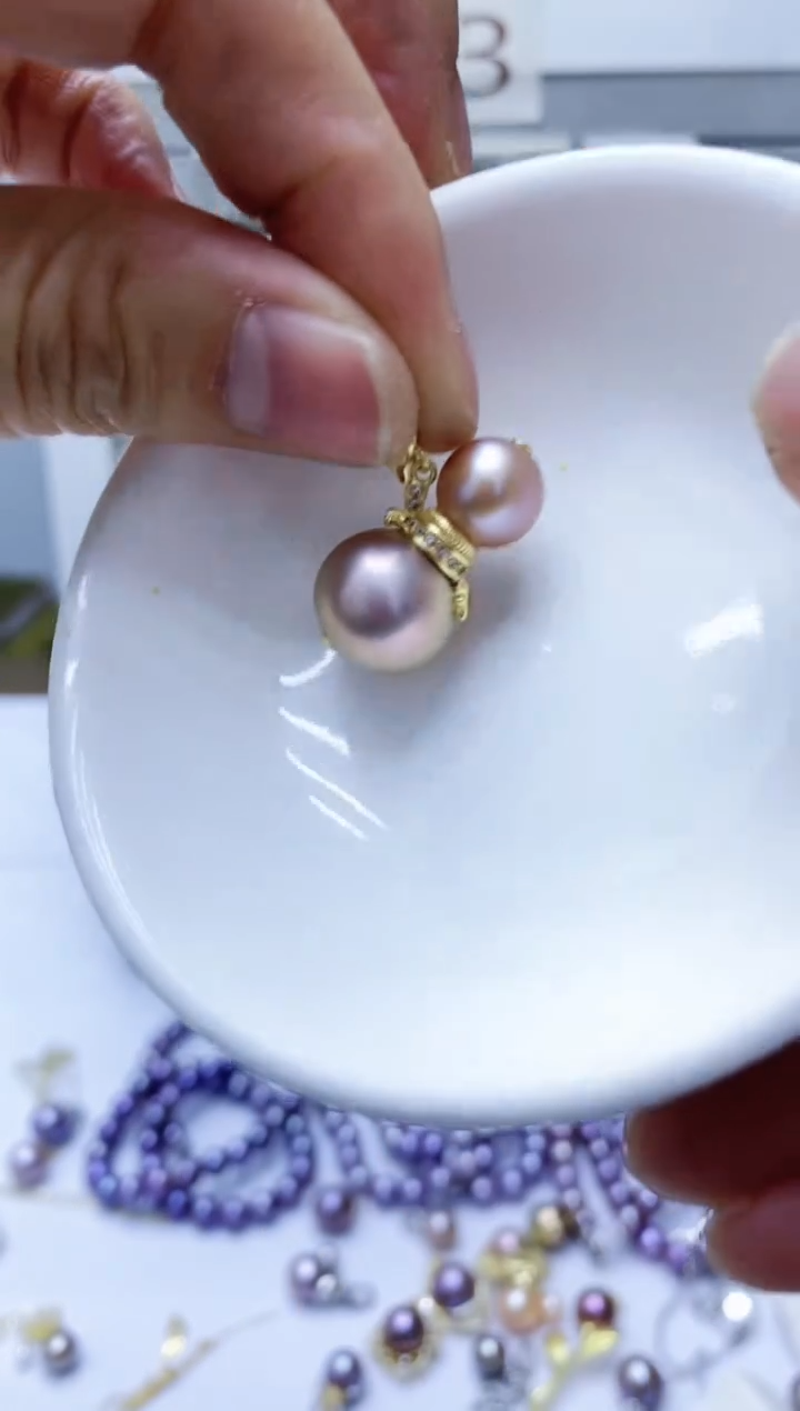 【闪购商品】淡水珍珠颈饰银S925镶嵌吊坠