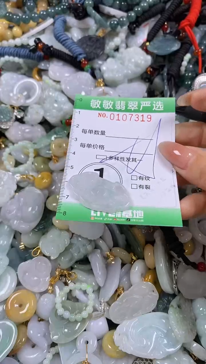 【闪购商品】翡翠颈饰未镶嵌闪购0107319多样性发其一