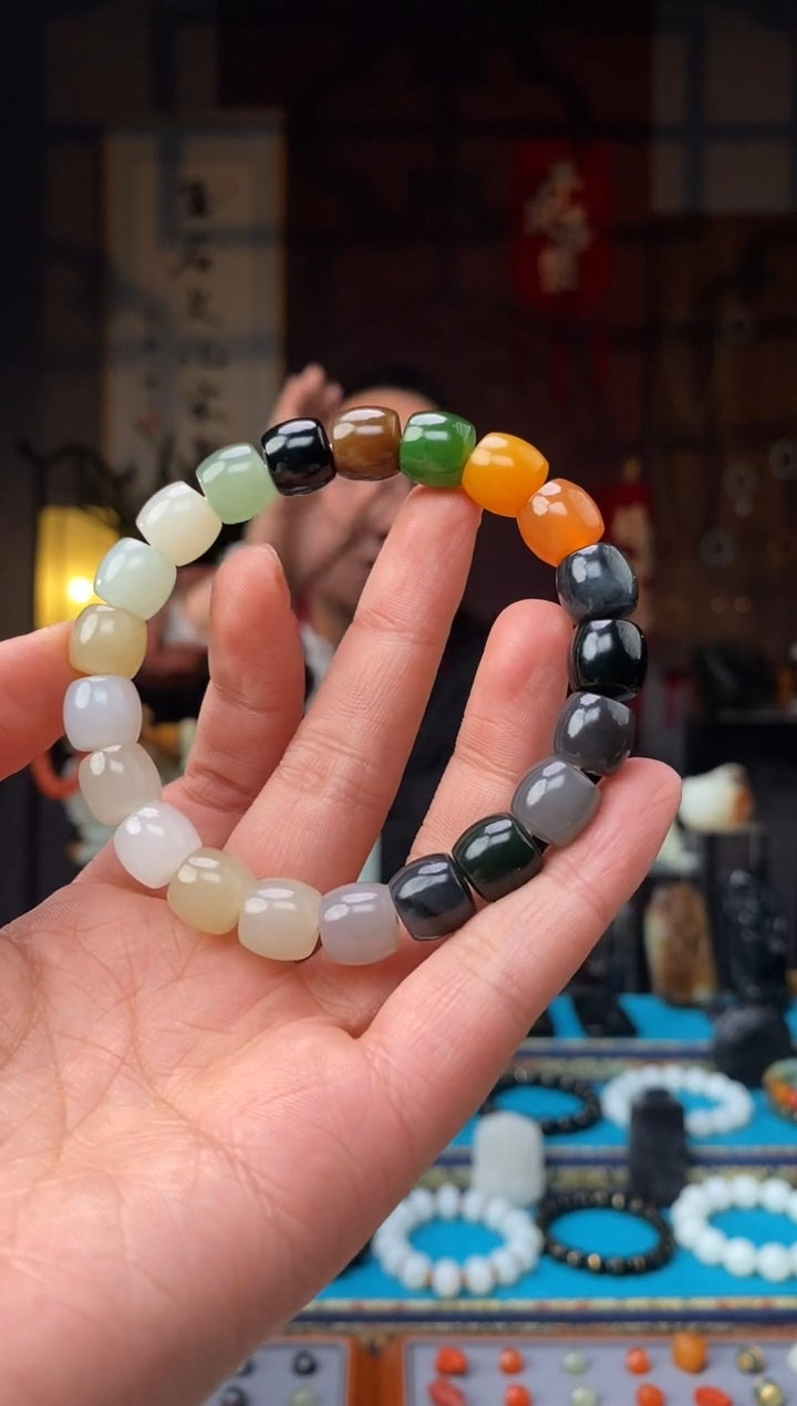 【闪购商品】和田玉手串未镶嵌多宝手串