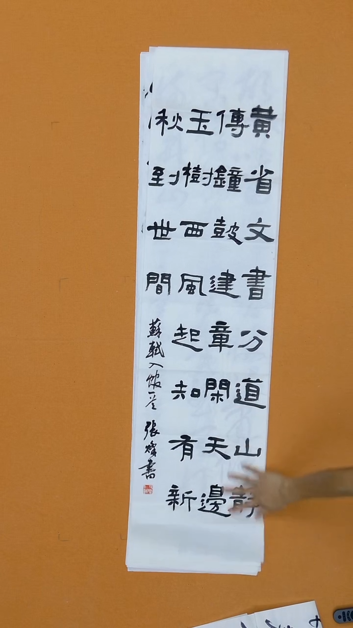 书法张灿138*34 h河南 学院派