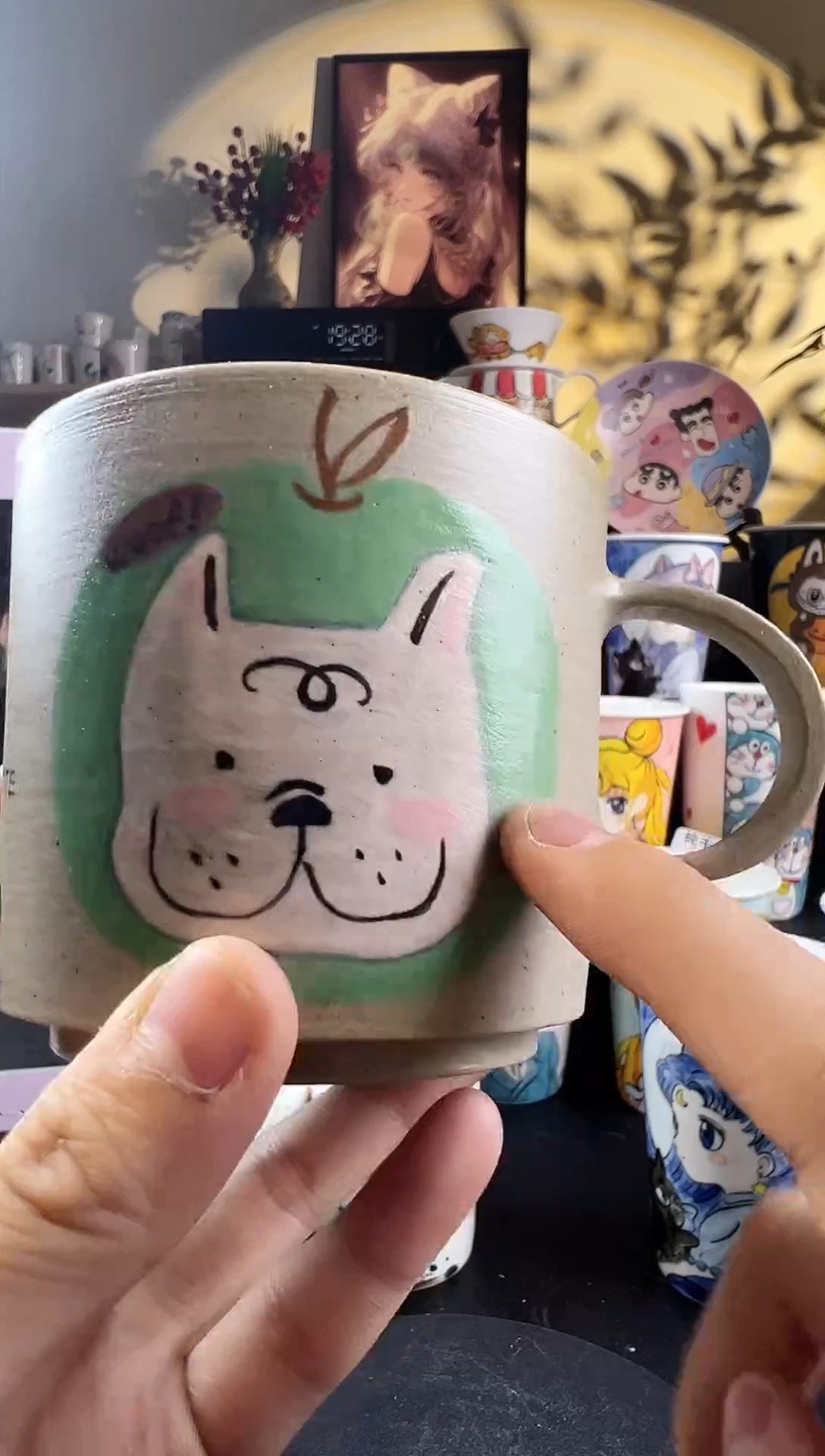 【闪购商品】摆件手工手绘陶瓷小杯杯
