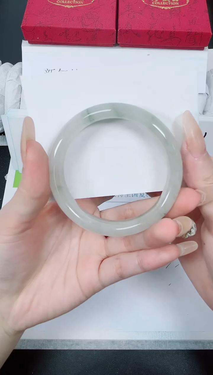 【闪购商品】石英质玉手镯未镶嵌K263-55.3