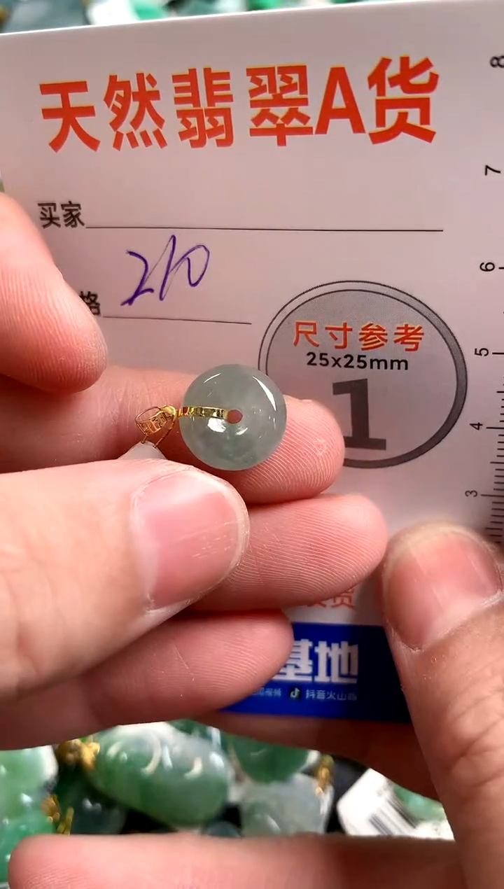 【闪购商品】翡翠颈饰18K金镶嵌0463851255
