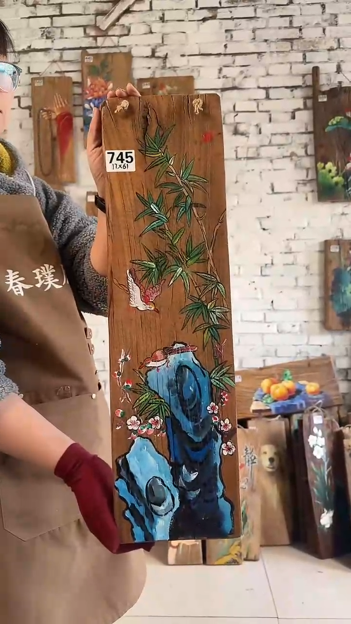 【闪购商品】桃核吊坠745号门板画