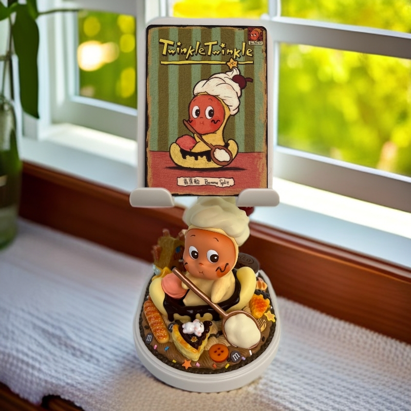 【家居摆件】潮玩DIY奶油胶手机支架、玄关置物架、停车牌、音响、风扇