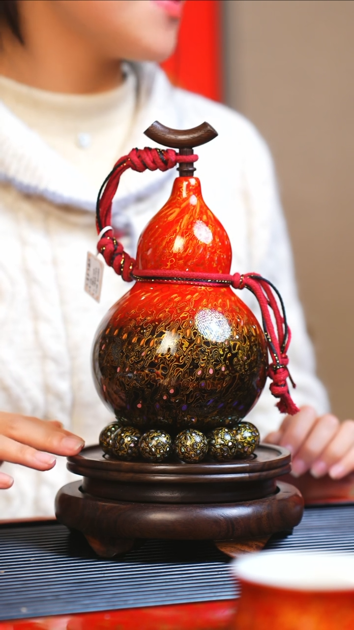 【闪购商品】JR128大师姐臻选非遗大漆酒葫芦