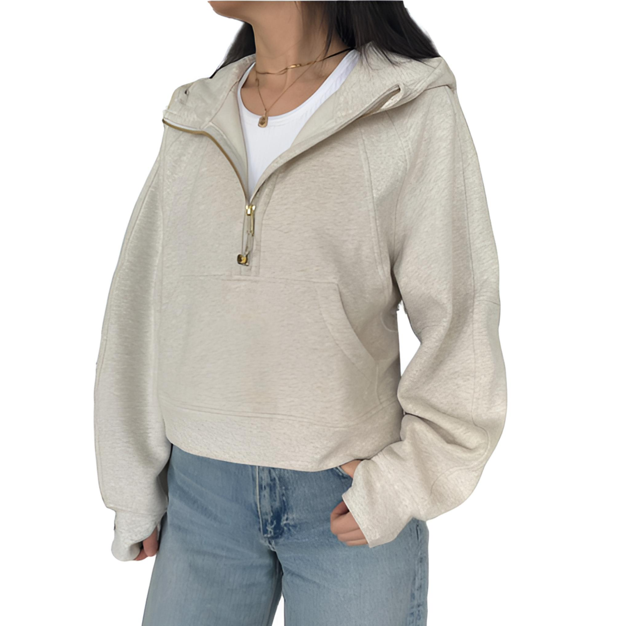 lululemon/露露乐蒙【10.1】Scuba Oversized H-Z 宽松半拉卫衣