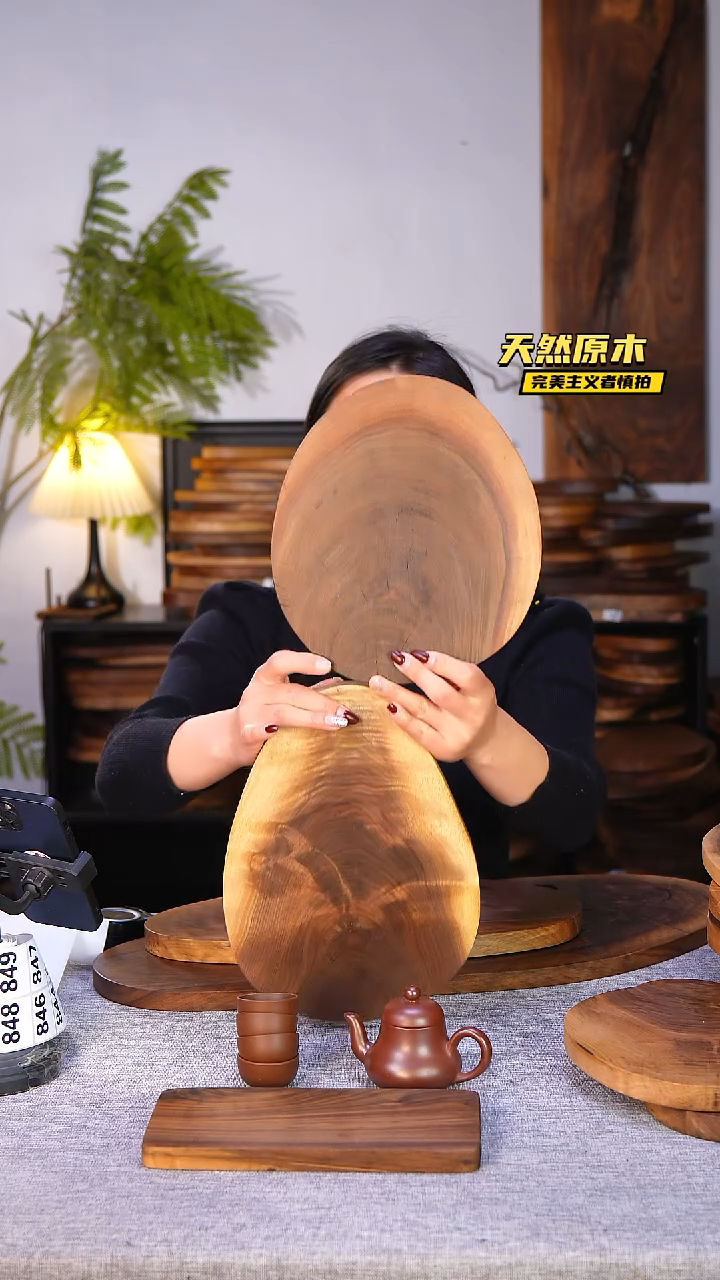 木北美黑胡桃原木.干裂疤结不属于商品质量问题完美主义者慎拍