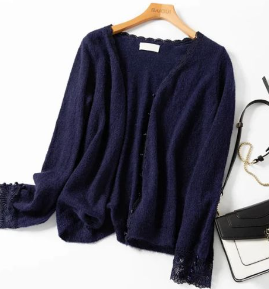 【ICS 韵裕】秋季针织常规款条纹夏季毛针织衫纯色宽松女装上衣