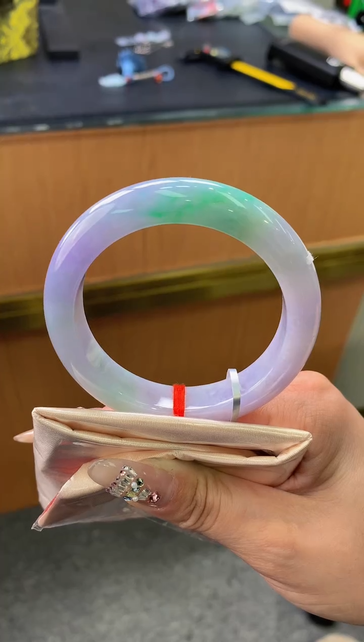 未镶嵌手镯翡翠-F102-正圈55.8