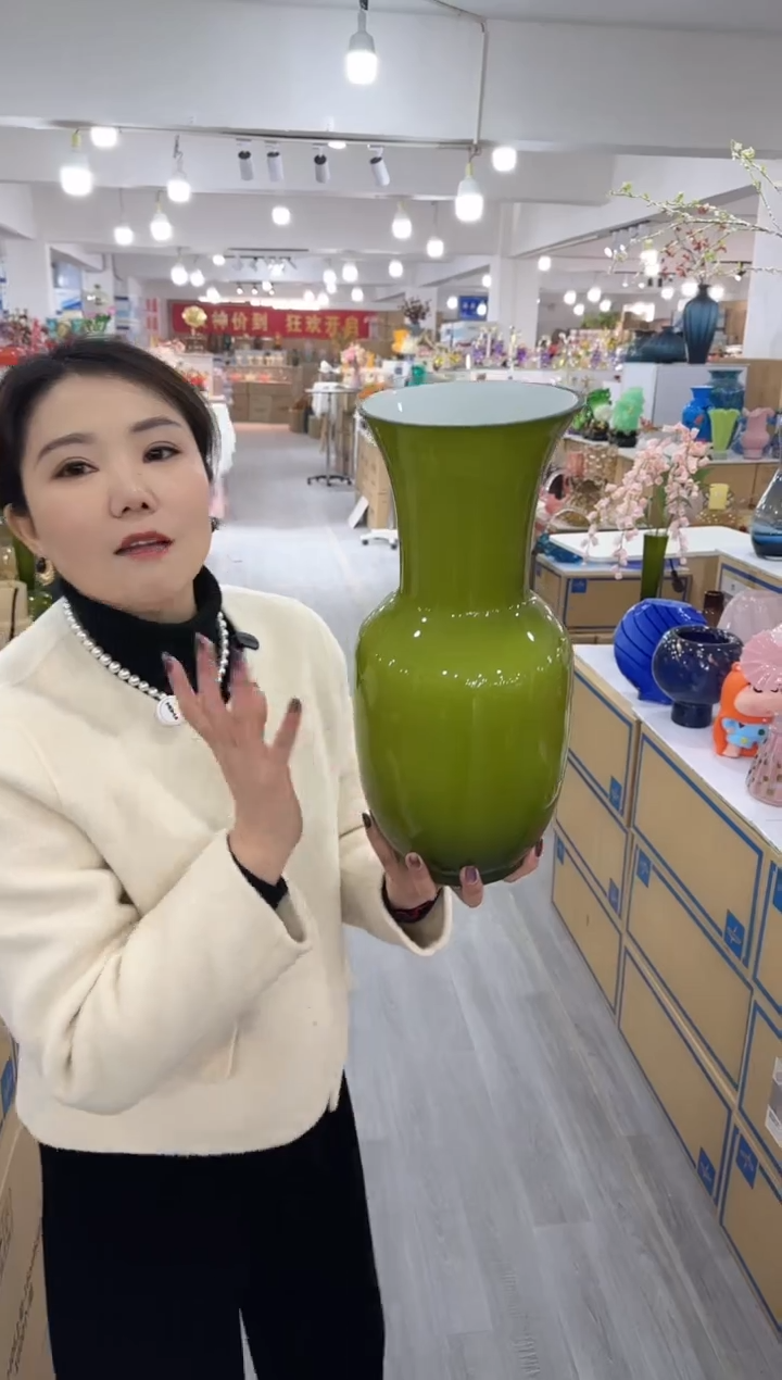 【闪购商品】琉璃椿疆花器M-1晚