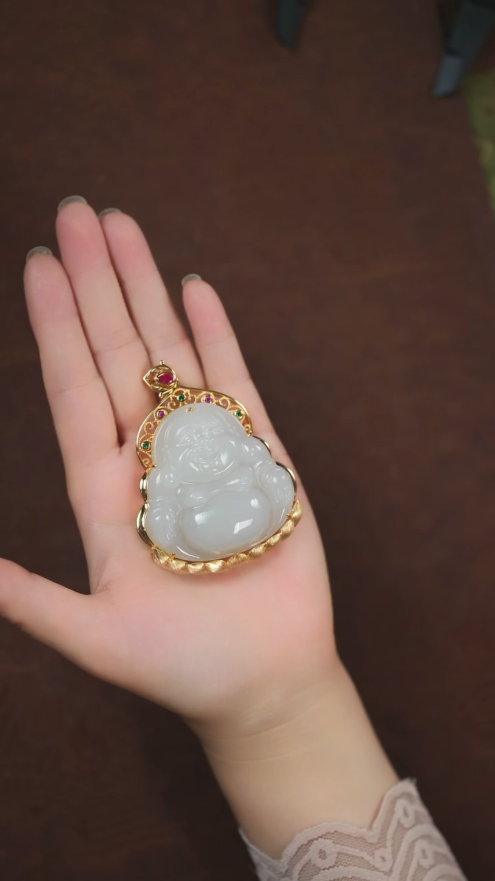 未镶嵌和田玉挂件闪购 佛公