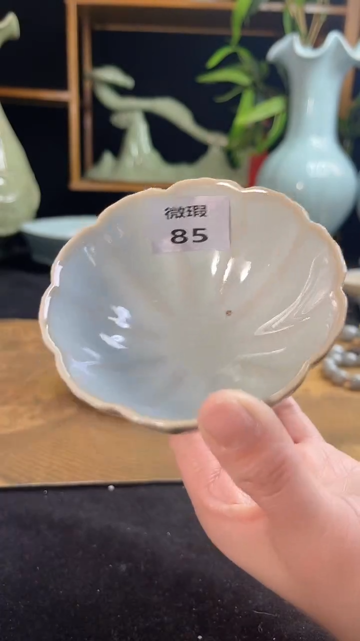 【闪购商品】摆件微微暇花瓣普洱杯