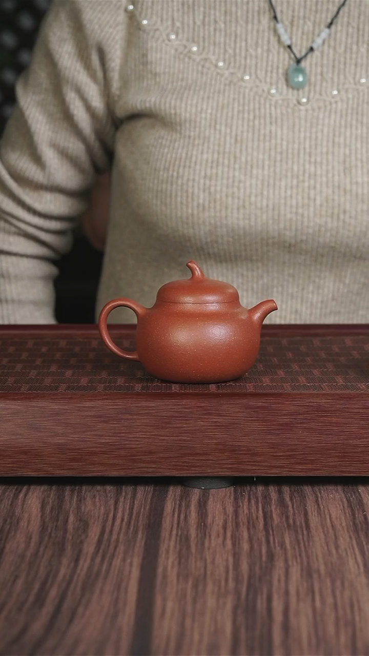 【闪购商品】紫砂茶壶红降坡   茄瓜