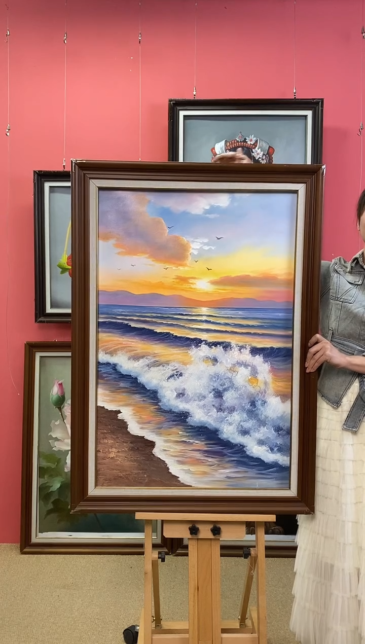 油画天*1尺寸60*90画芯（不含框）