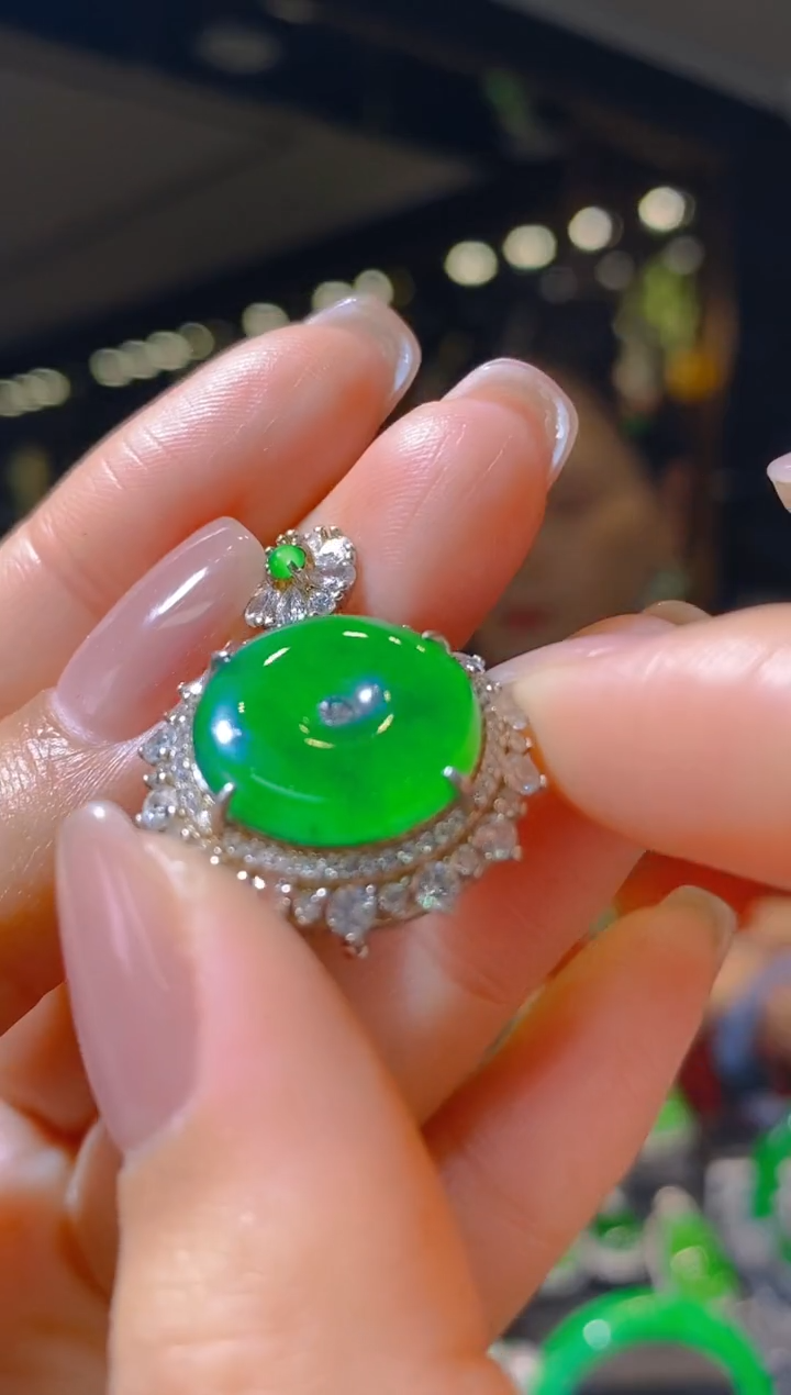 【闪购商品】翡翠戒指银S925镶嵌015 （多样性发货）