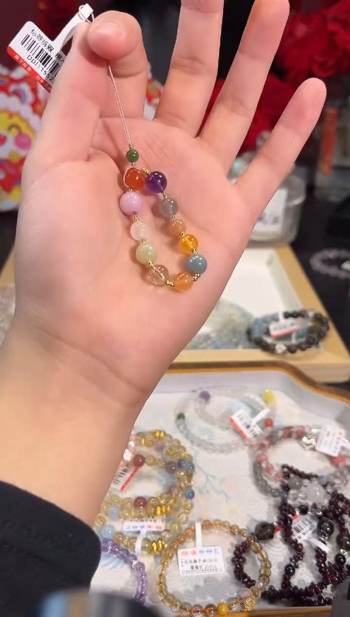 【闪购商品】水晶手链未镶嵌F109手机挂