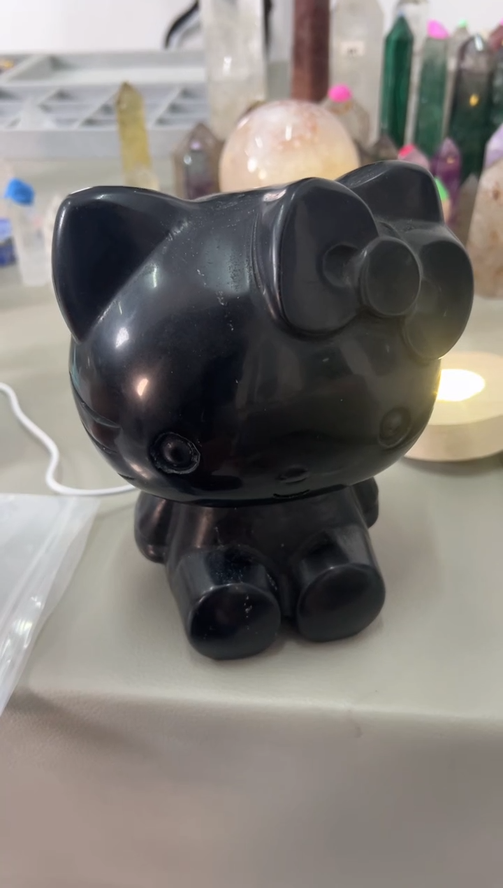 未镶嵌黑曜岩珠宝奇石卟*M739