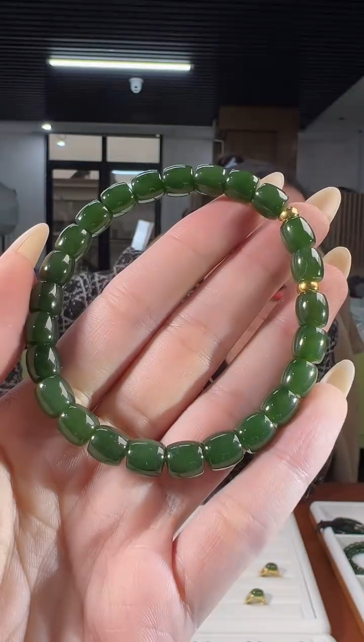 【闪购商品】和田玉手串未镶嵌和田玉碧玉手串