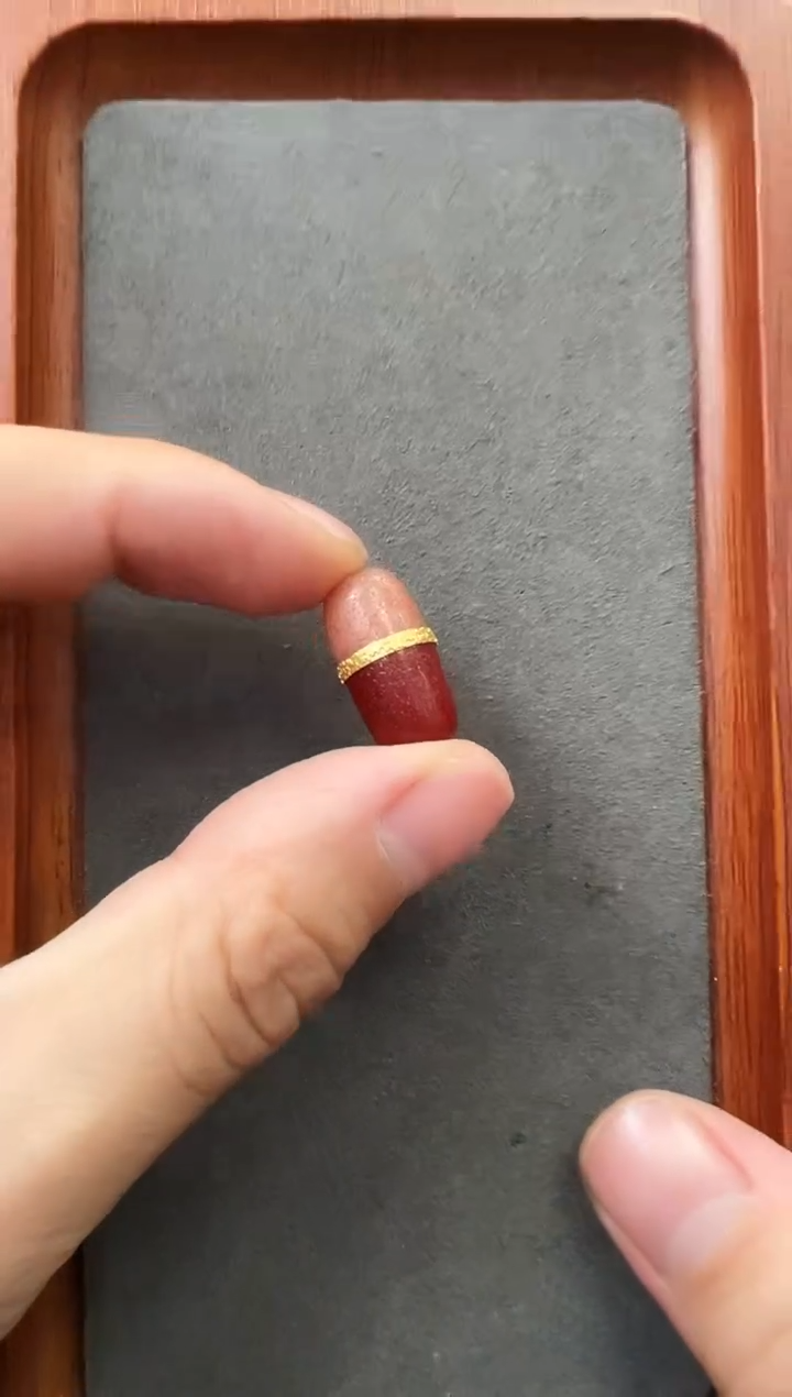 【闪购商品】玛瑙/玉髓一线单珠18K金镶嵌18K金