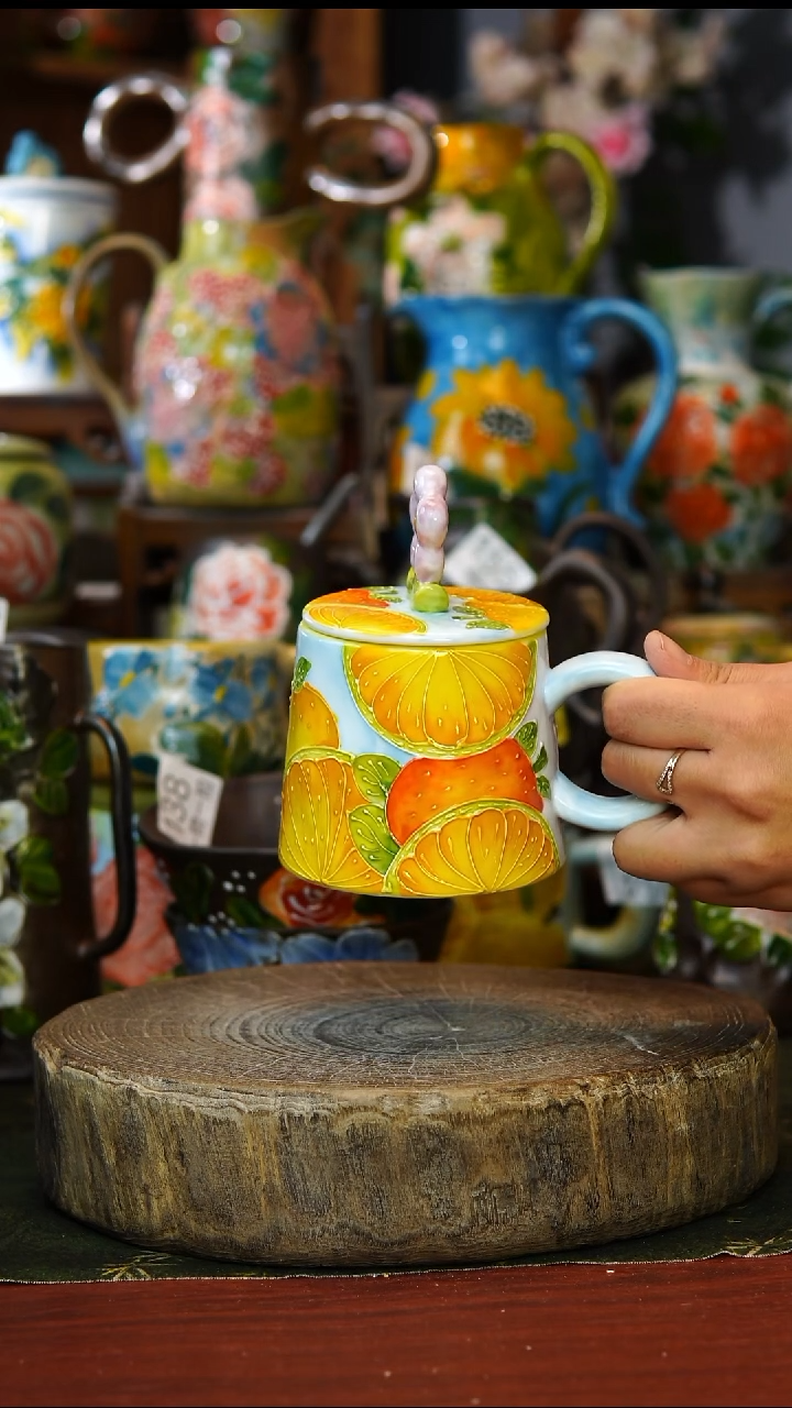 陶瓷192景德镇手工手绘釉下彩