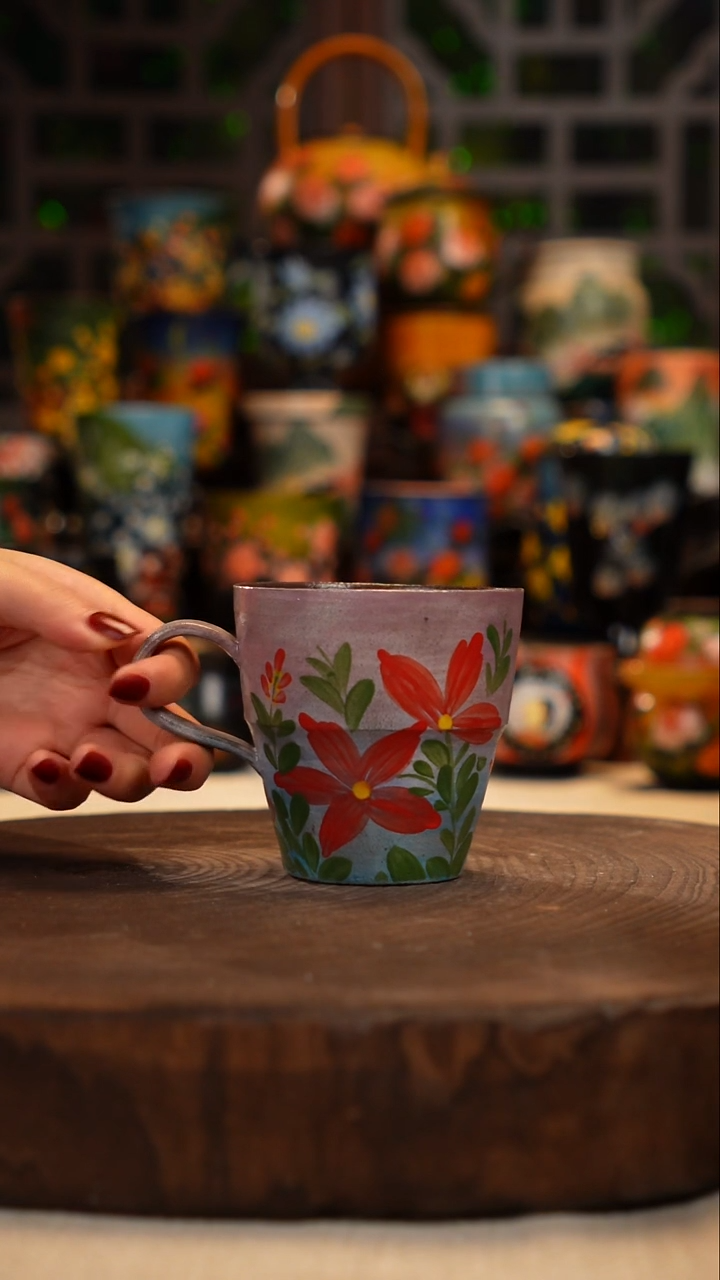 油画   釉下彩   杯子