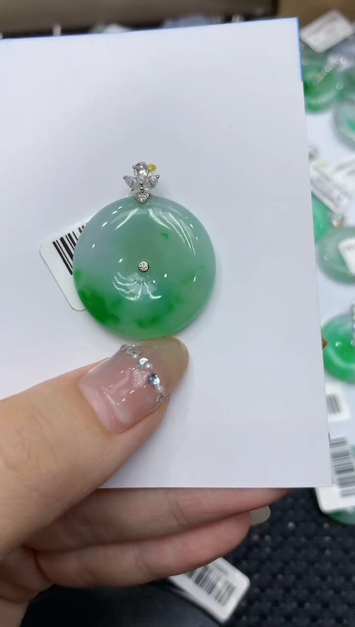 【闪购商品】翡翠颈饰18K金镶嵌222222222