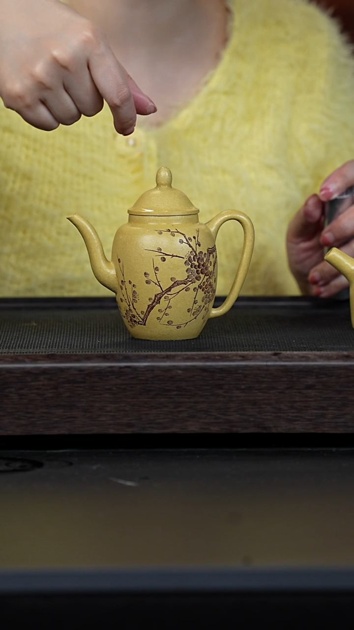 【闪购商品】紫砂茶壶本绿刻绘明式宫灯