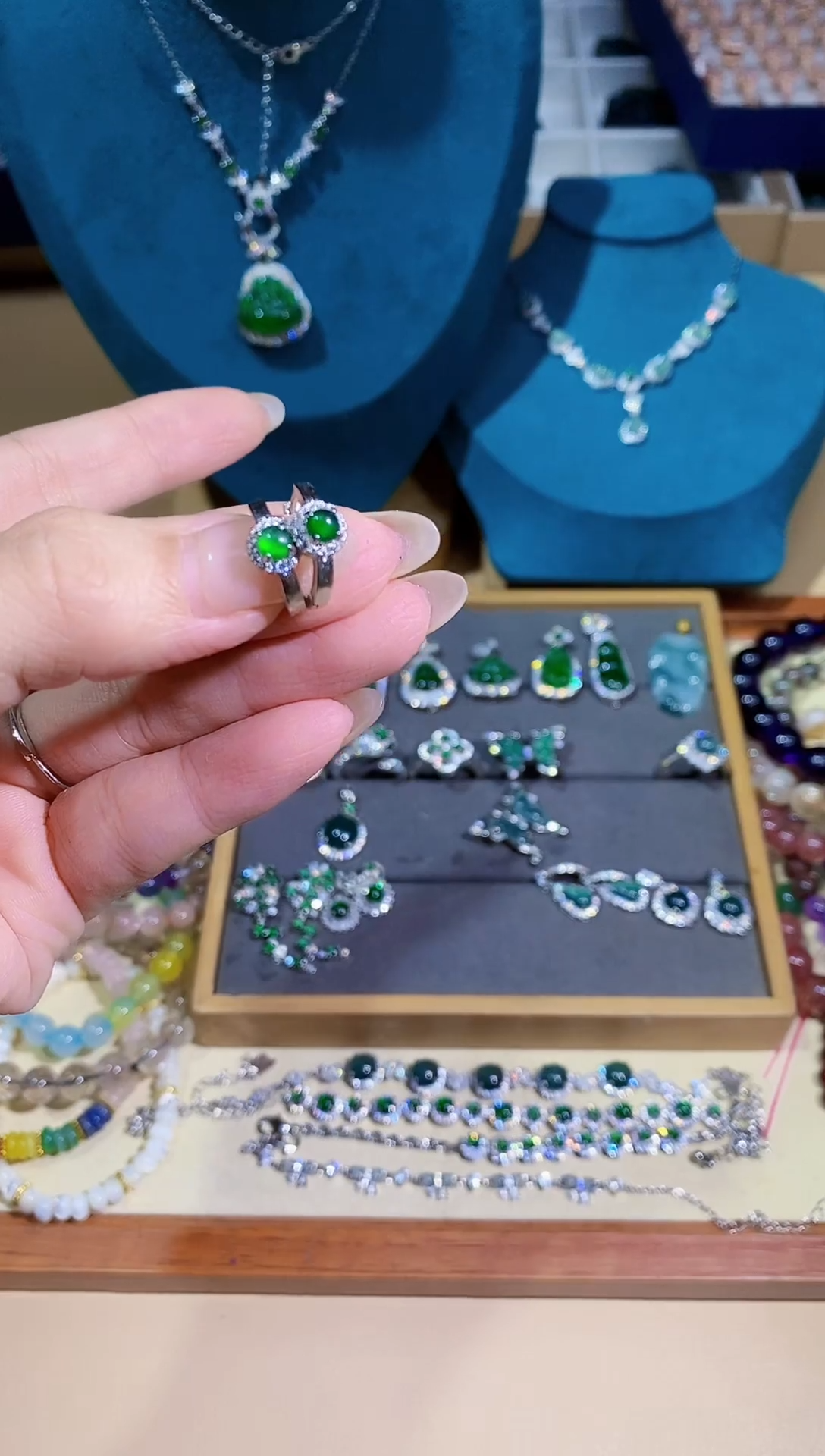 【闪购商品】翡翠耳饰合金多样性 发其一【20】