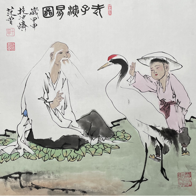 F-T-3115 范老款 人物画 68cm*69cm 托底-A