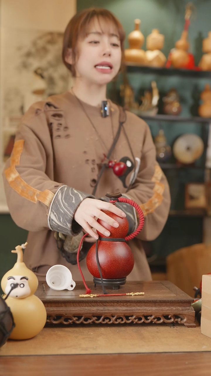 【闪购商品】229号精品天然大漆工艺防渗内胆酒葫芦~