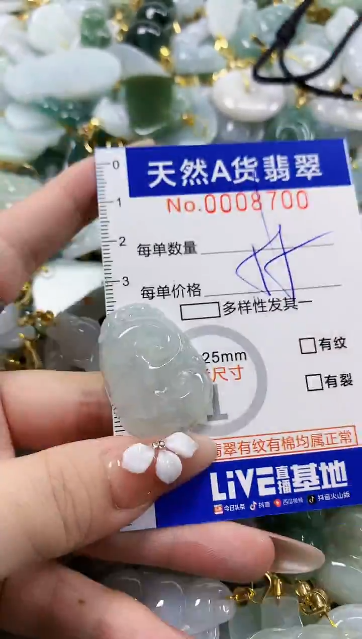 颈饰未镶嵌翡翠天然A货翡翠