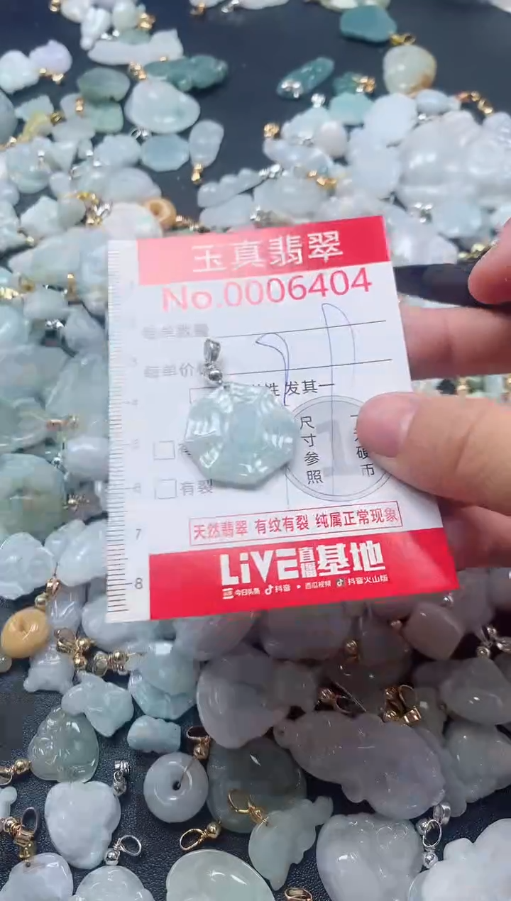 吊坠(不含链)未镶嵌翡翠6404