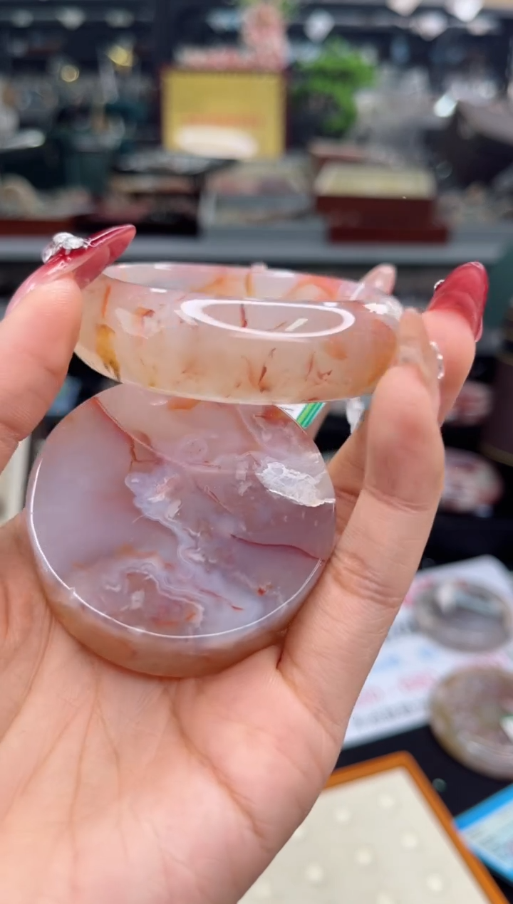 【闪购商品】石英质玉手镯未镶嵌53圈口（赠品镯心）6567090