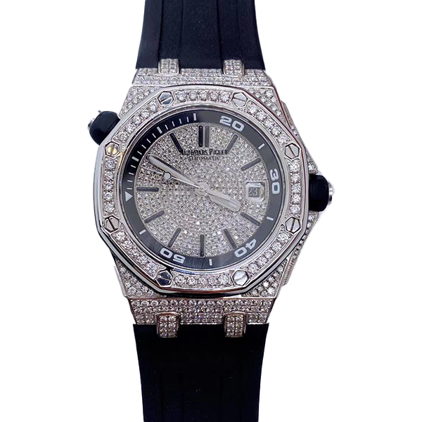 99新 Audemars Piguet/爱彼 老佛爷/爱彼15710后盘后钻/单表/42mm