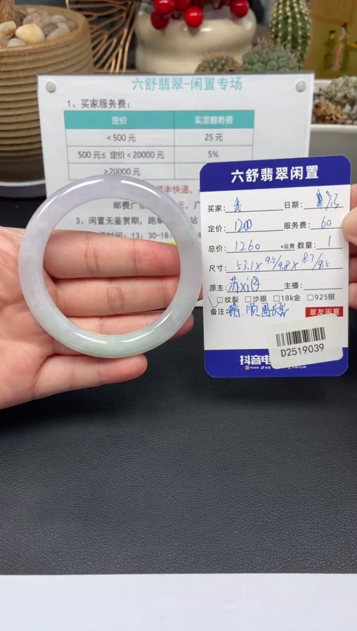 未镶嵌手镯翡翠我****咸D2519039